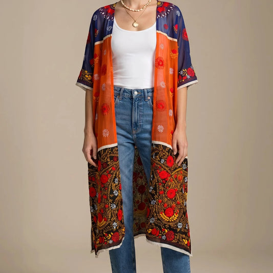 Anya Hand Embroidered Kimono