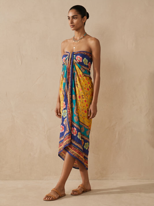 Sia Shimmer Silk Scarf & Beach Wrap