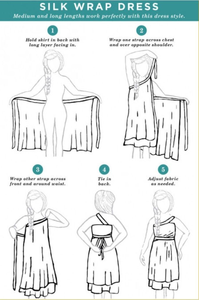 Sol Silk Double layers Wrap Skirt