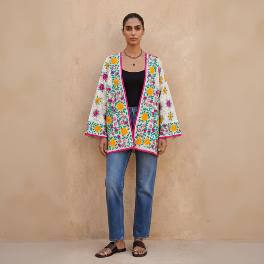 The Artisan Cardigan| White