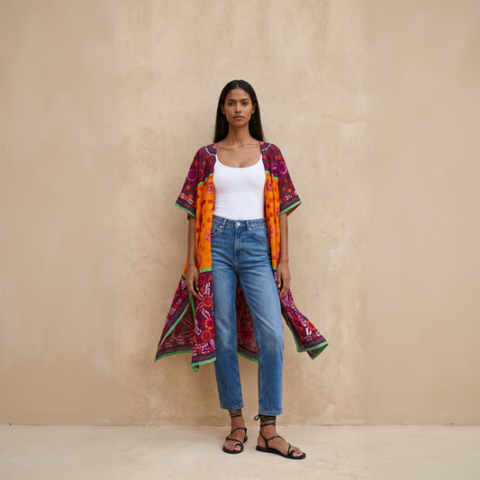 Vera Hand Embroidered Kimono