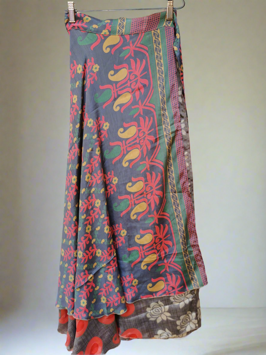 Wrap Silk Skirt