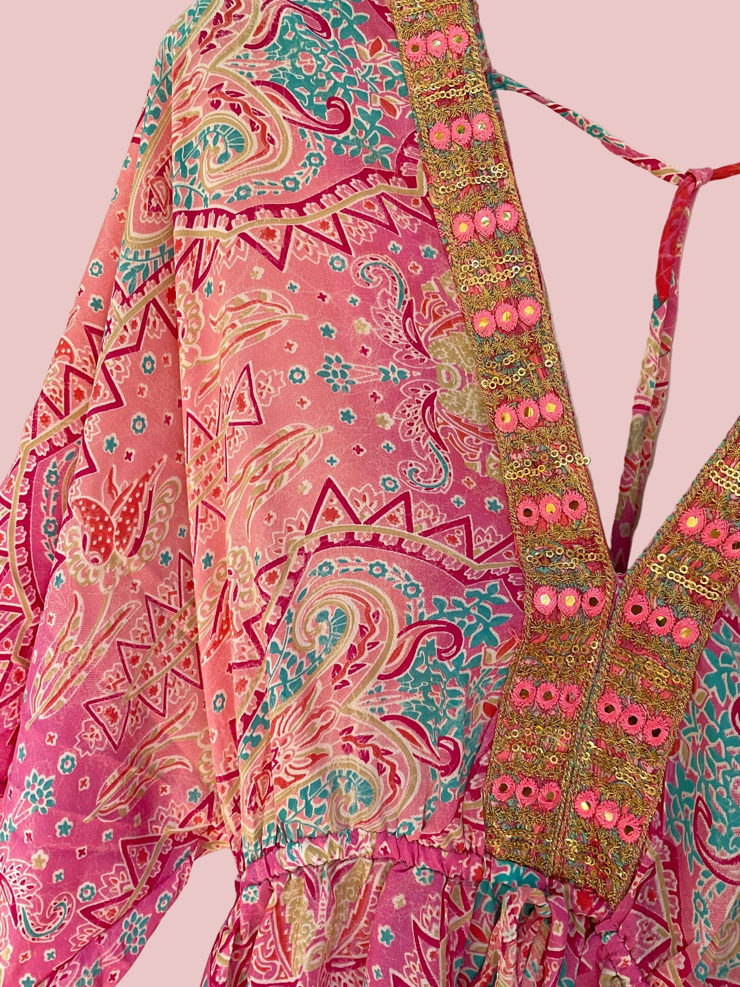 Lotus Blossom Silk Dress