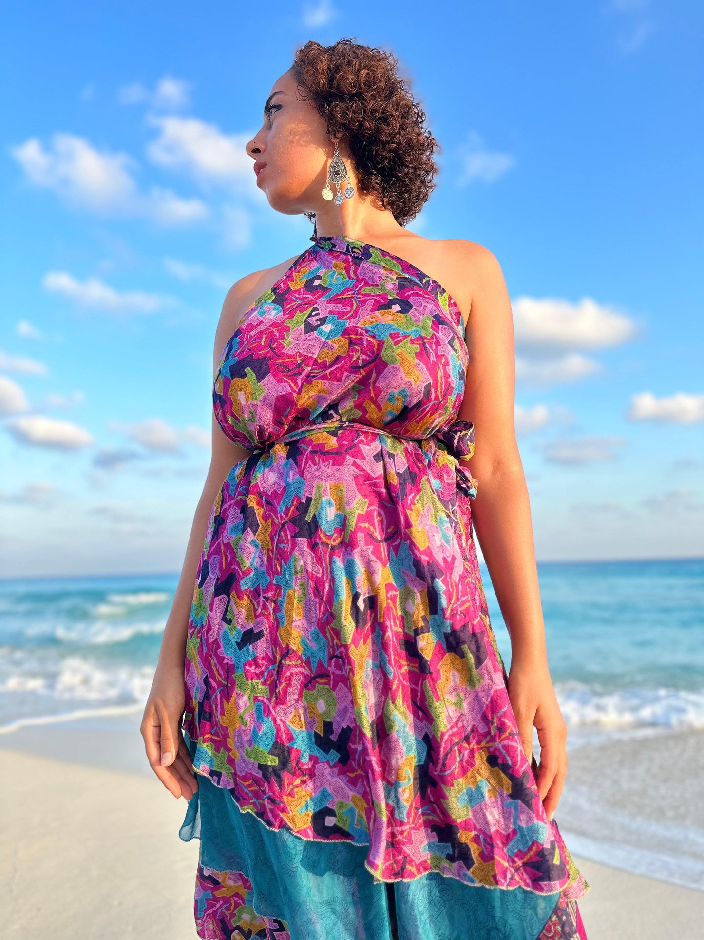 Alma wrap Silk Skirt/ Dress