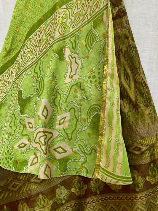 Multi-Wrap Skirt & Dress|Green
