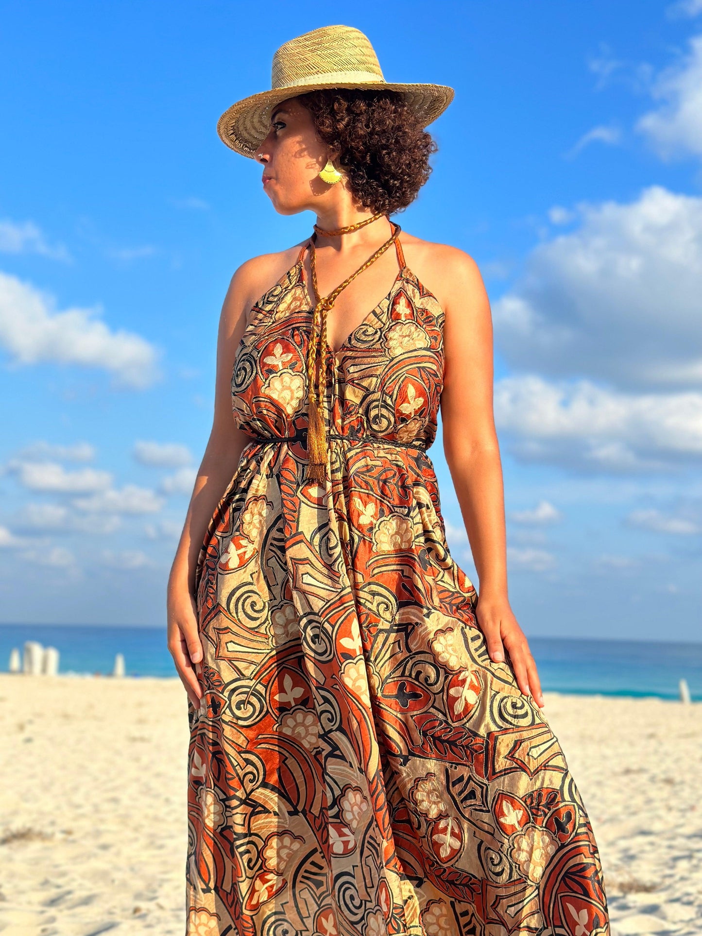 Beyonće Silk Backless Dress