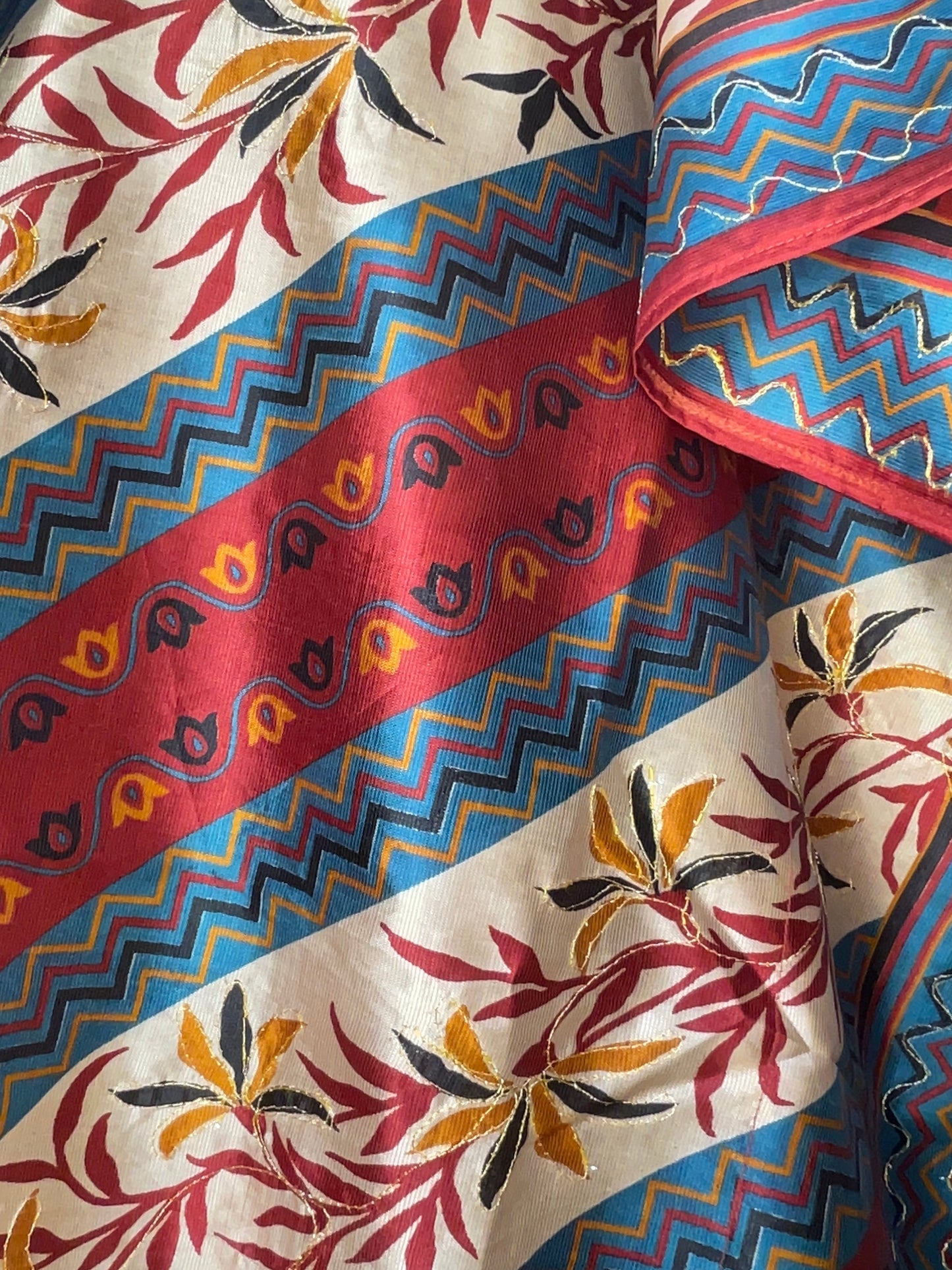 Ishtar Embroidered Silk Kaftan Dress