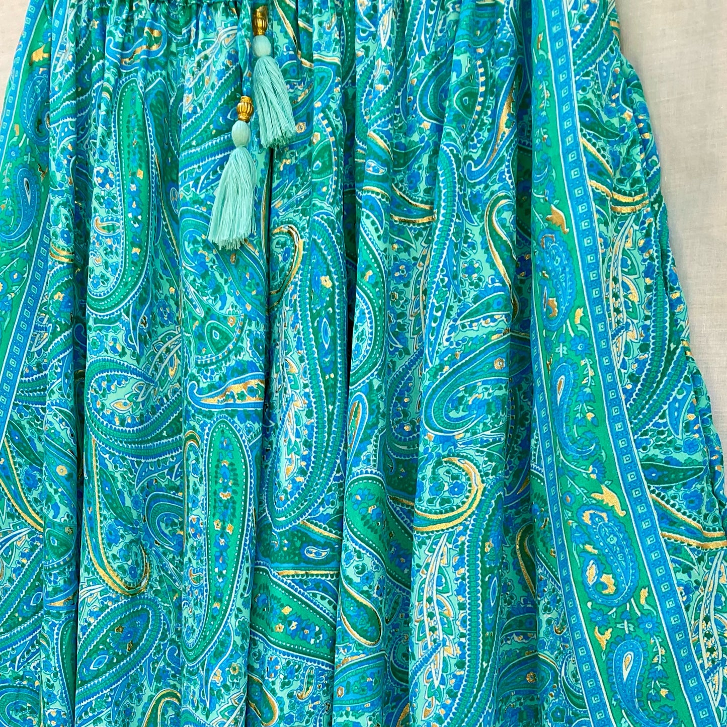 Kira Silk Pants &Top| Turquoise