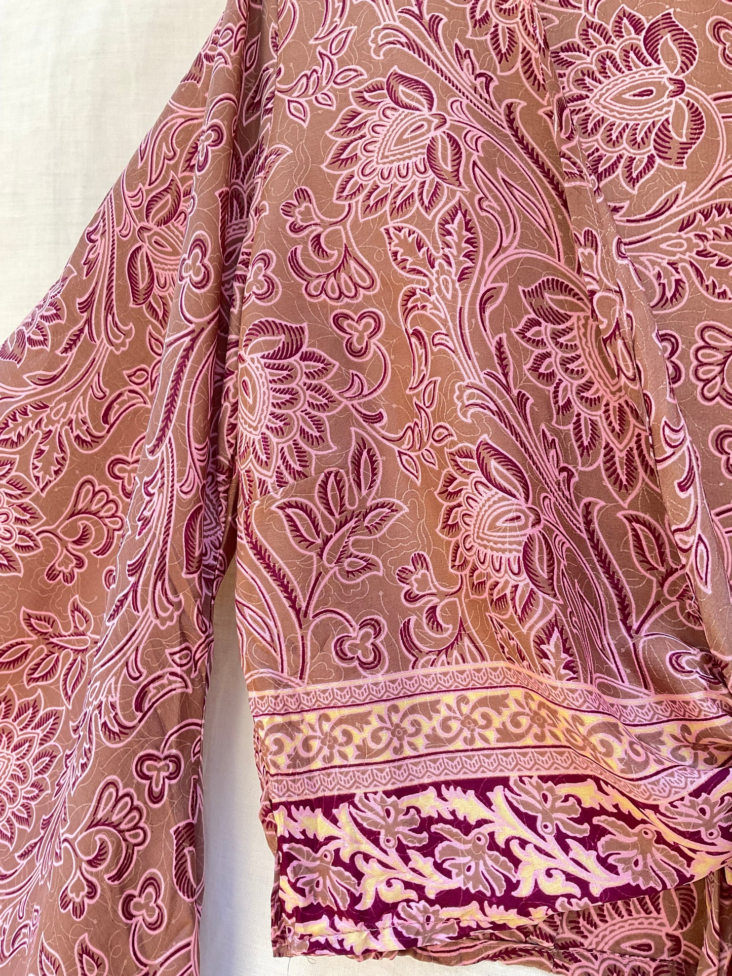 The Aria Silk Wrap Top