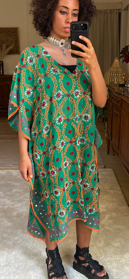 Vera Embroidered Kaftan Dress