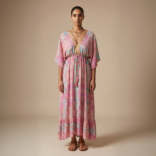 Lotus Blossom Silk Dress