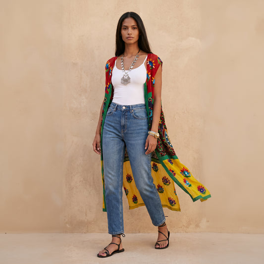 Zara Hand Embroidered Kimono