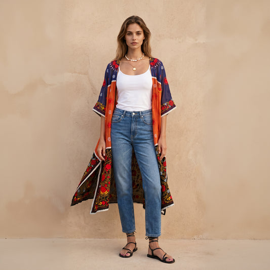 Anya Hand Embroidered Kimono