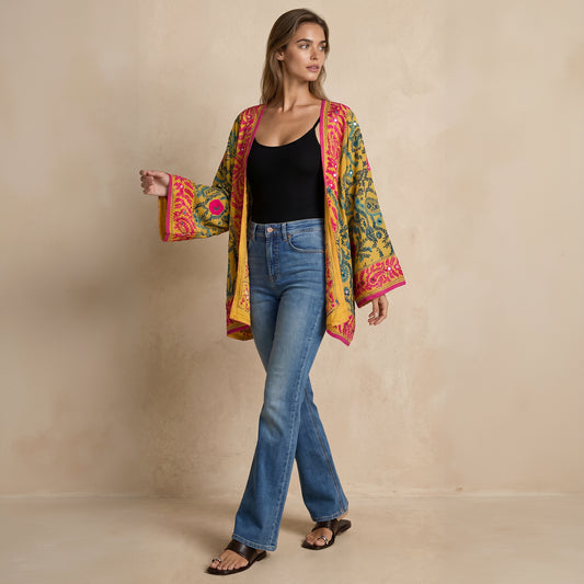 The Artisan Cardigan| Yellow