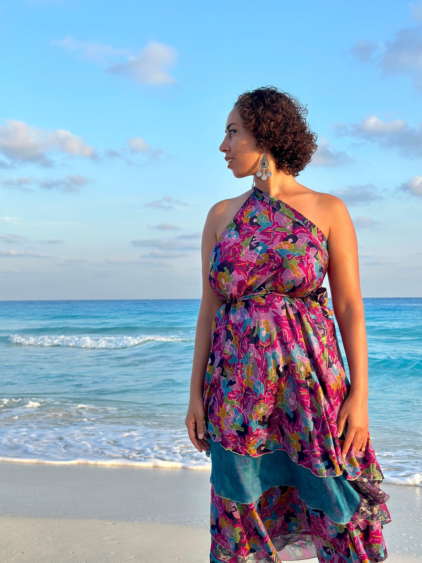Alma wrap Silk Skirt/ Dress