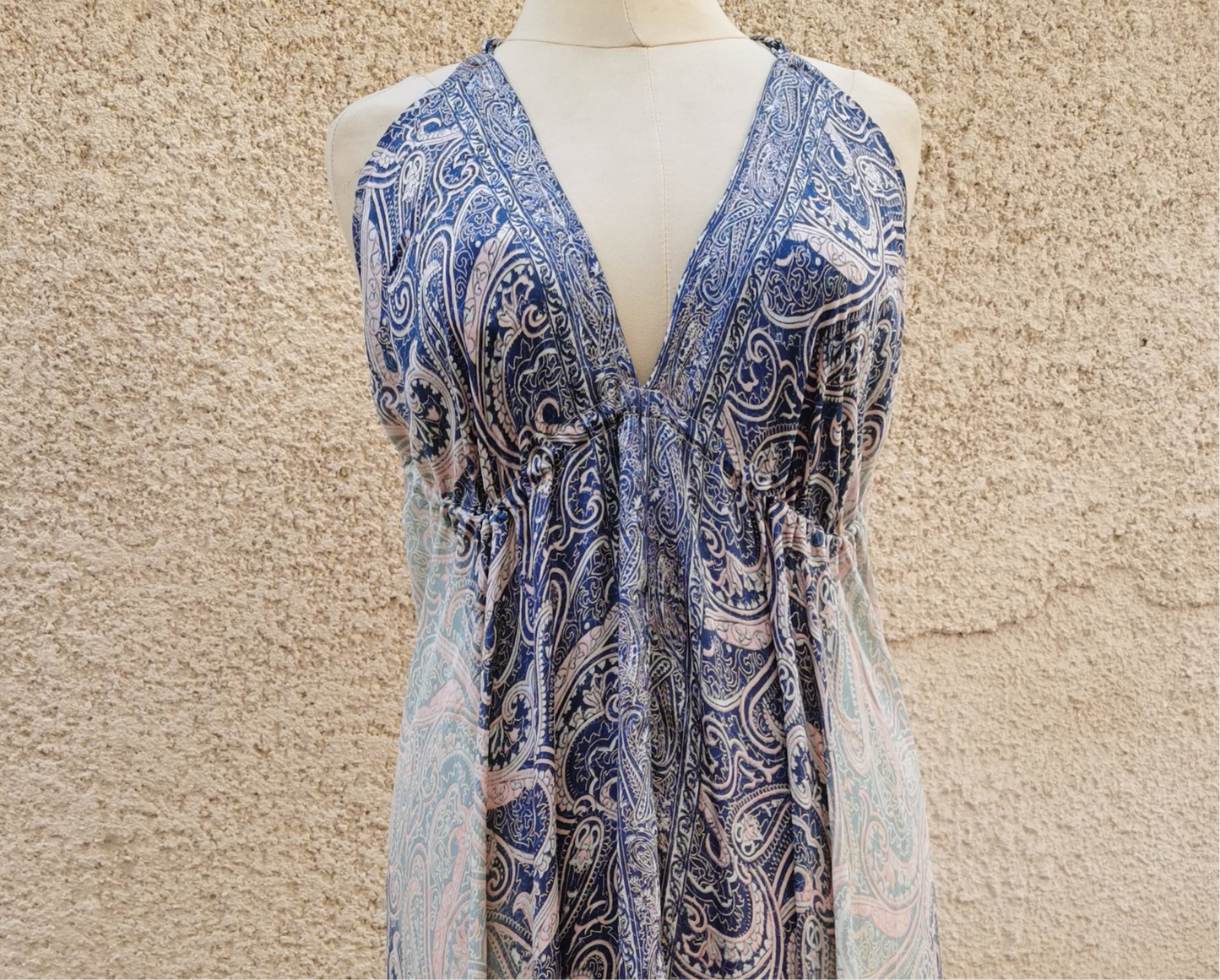 Backless Silk Dress