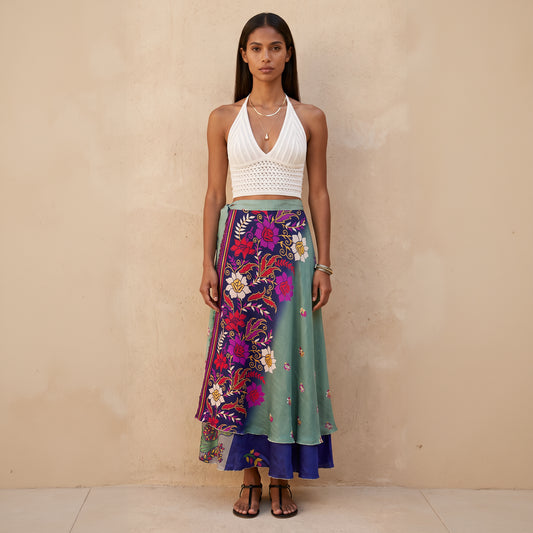 Multi-Wrap Skirt & Dress| Flowers Bouquet