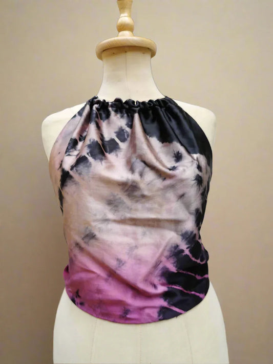 Daniela Backless Silk Top