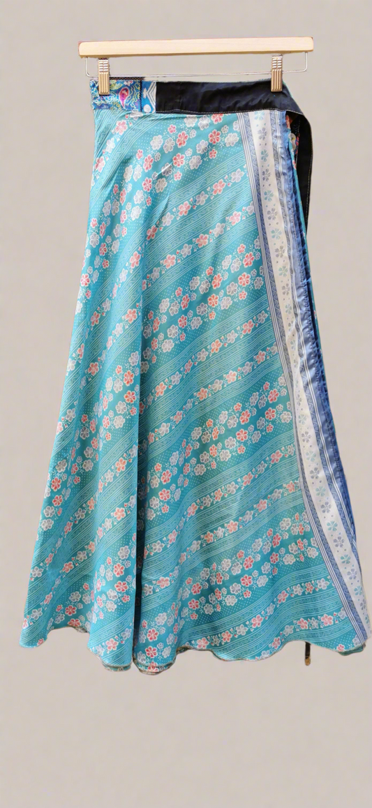 Tula Silk Double layers Wrap Skirt