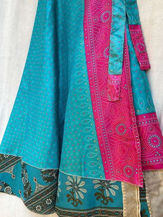 Multi-Wrap Skirt & Dress| Sky Blue Pink