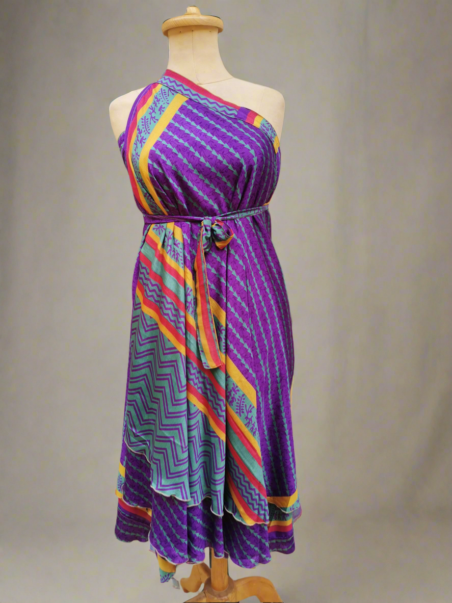 Bárbara Wrap Silk Skirt