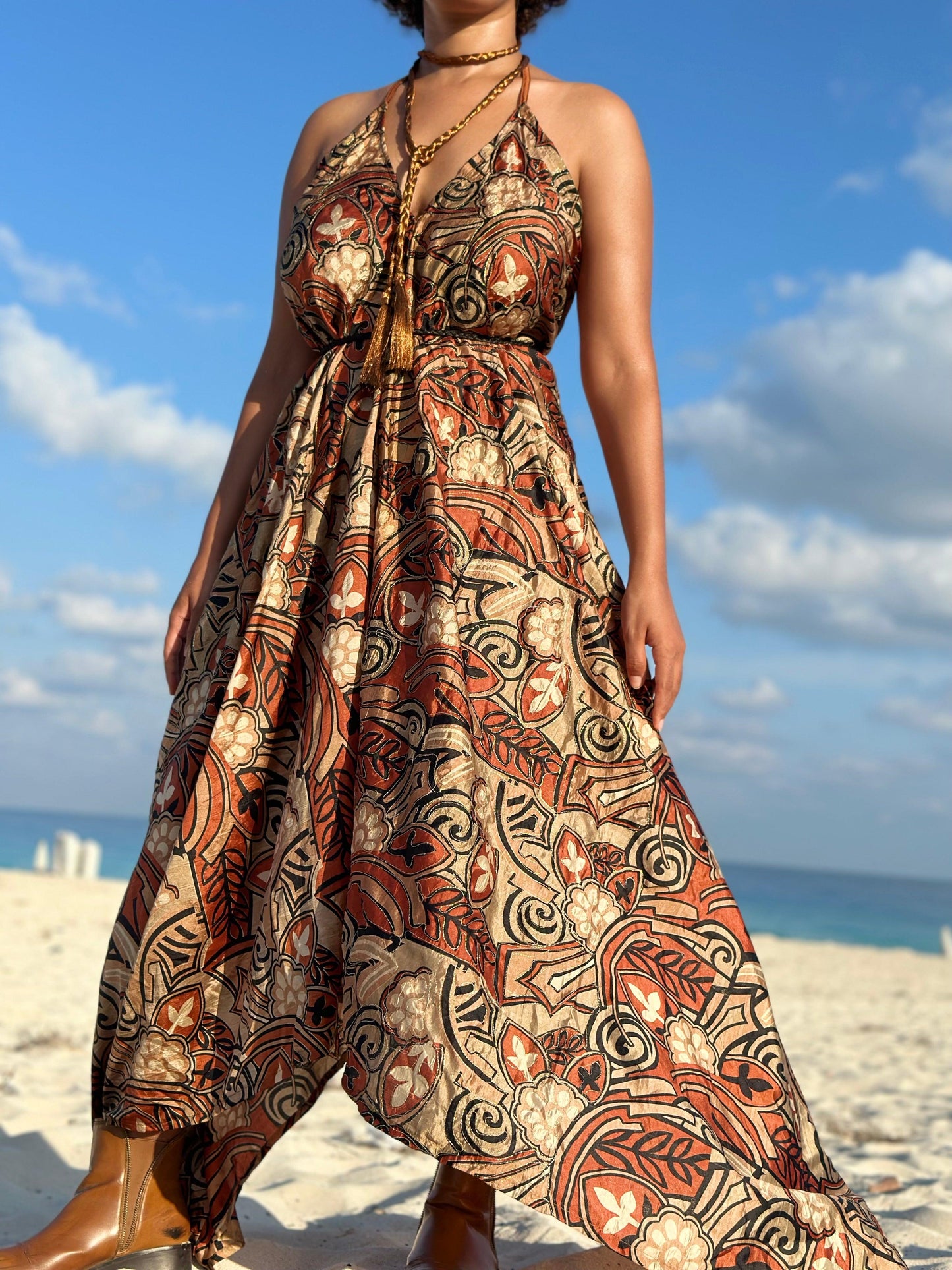 Beyonće Silk Backless Dress