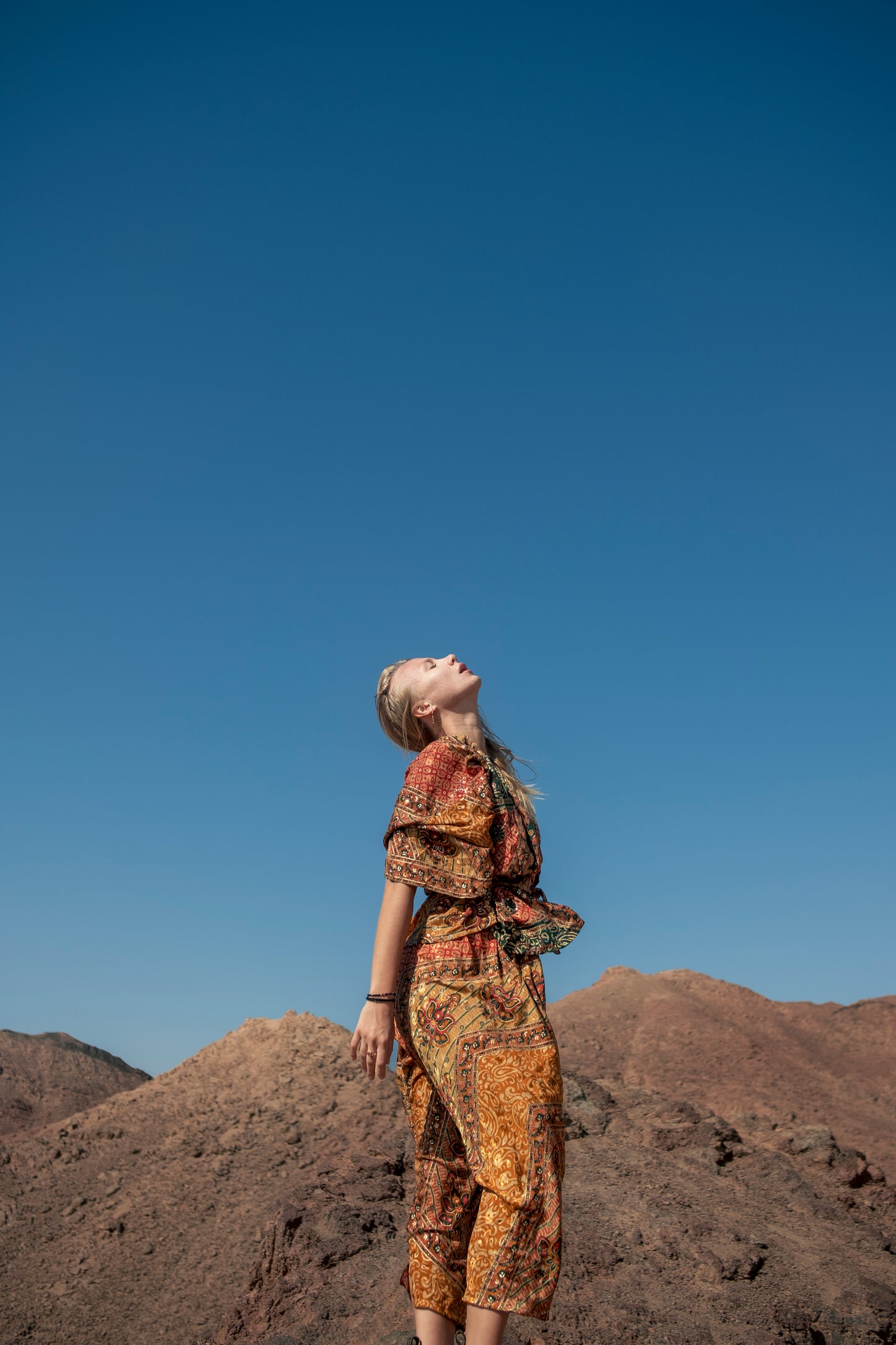 SkyFall Silk Backless Jumpsuit and Jacket Set