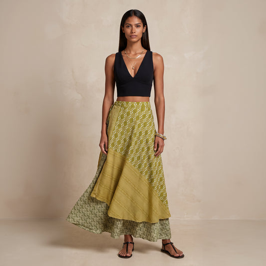 Multi-Wrap Skirt & Dress| Olive
