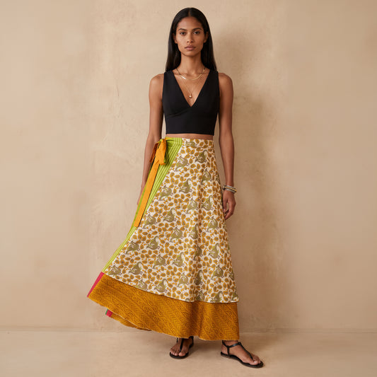 Multi-Wrap Skirt & Dress| Golden Peacock