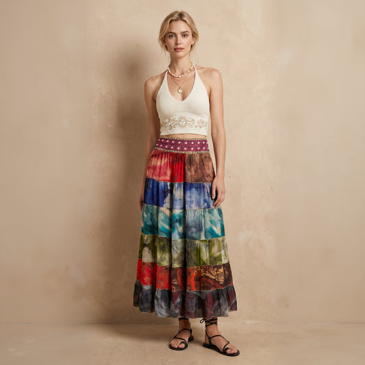 Aurora Silk Skirt