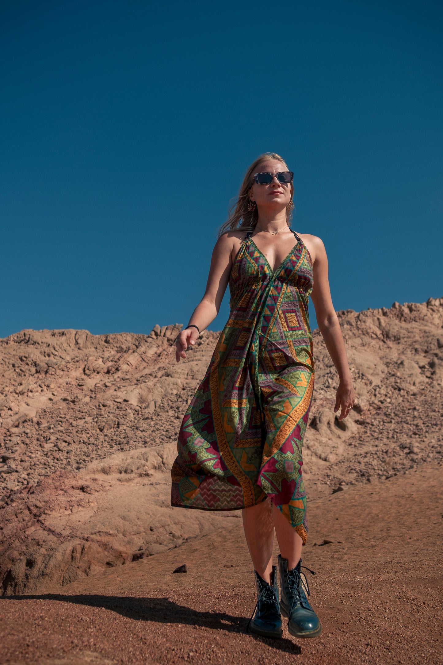 Daisy Silk Top and Backless Dress