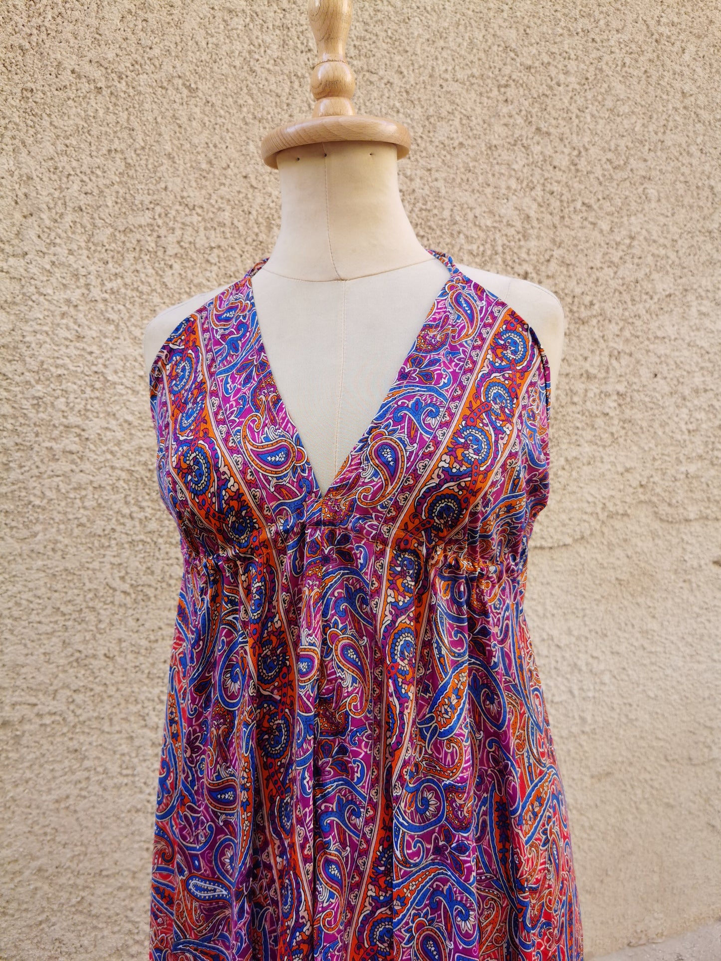 Backless Silk Dress