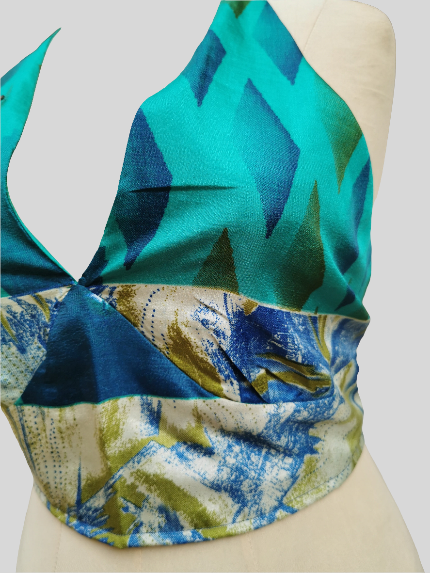 Lucia Backless Silk Top