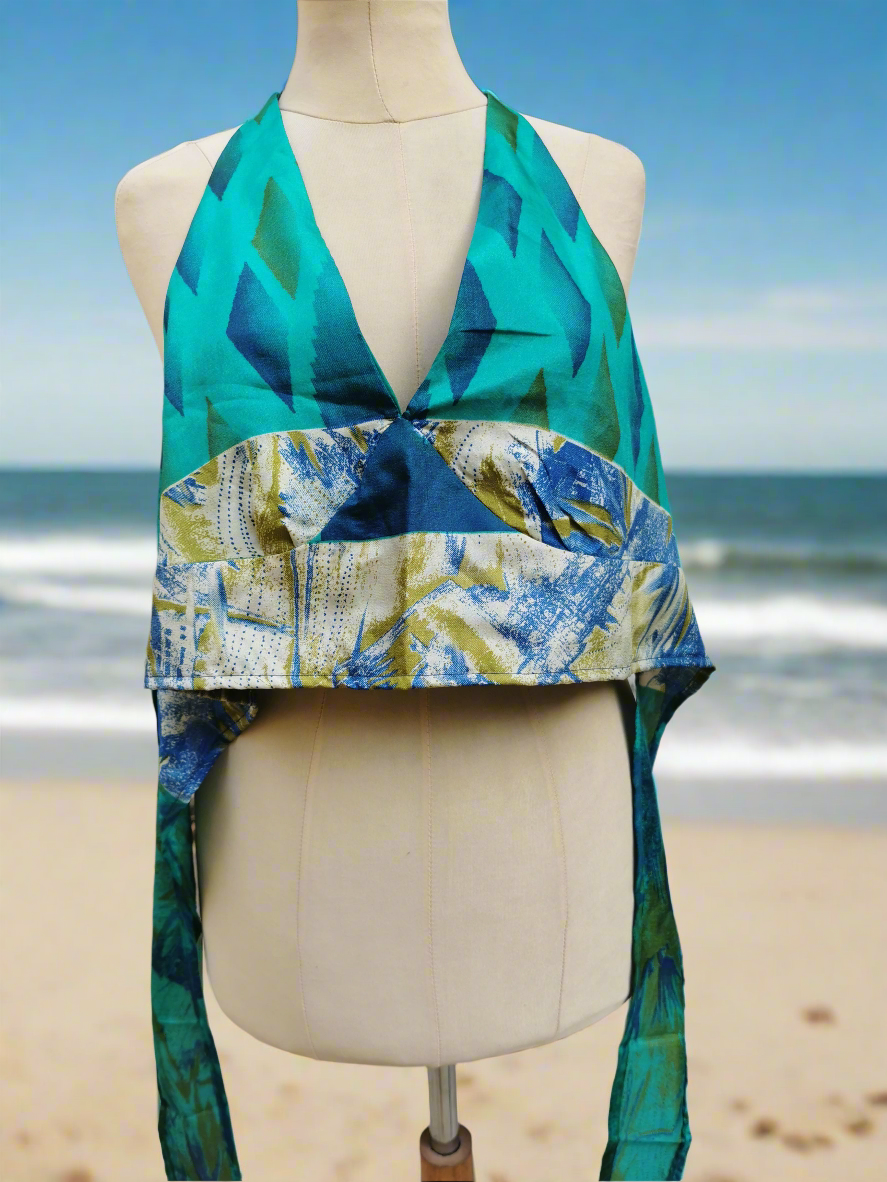 Lucia Backless Silk Top