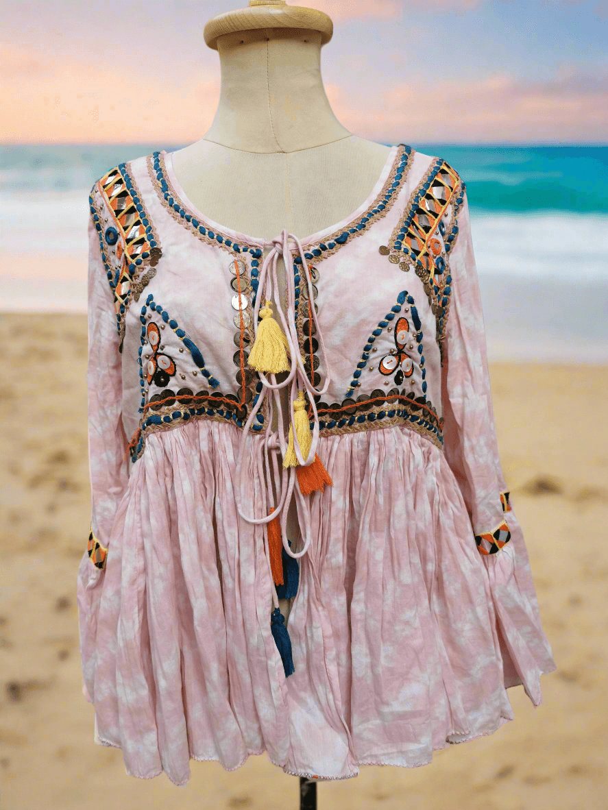 Valeria Embroidered Top