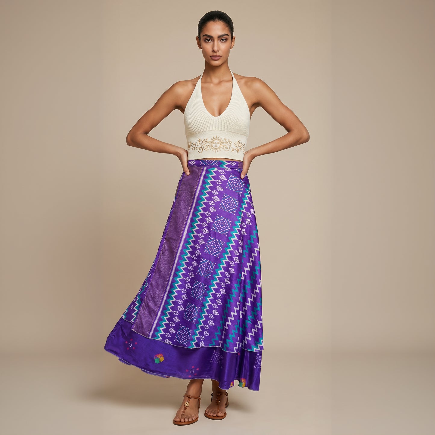 Multi-Wrap Skirt & Dress| Purple