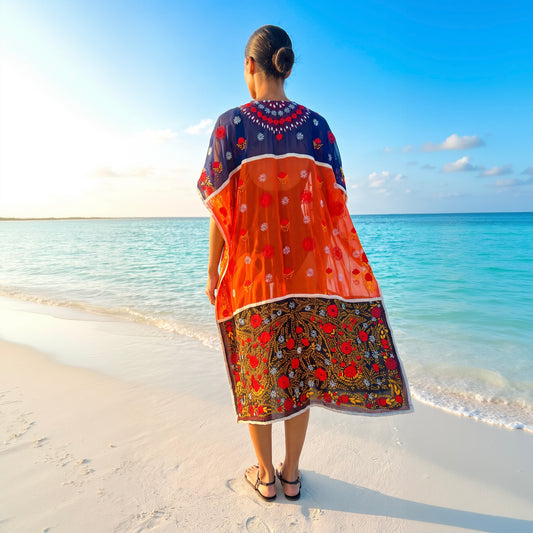 Anya Hand Embroidered Kimono