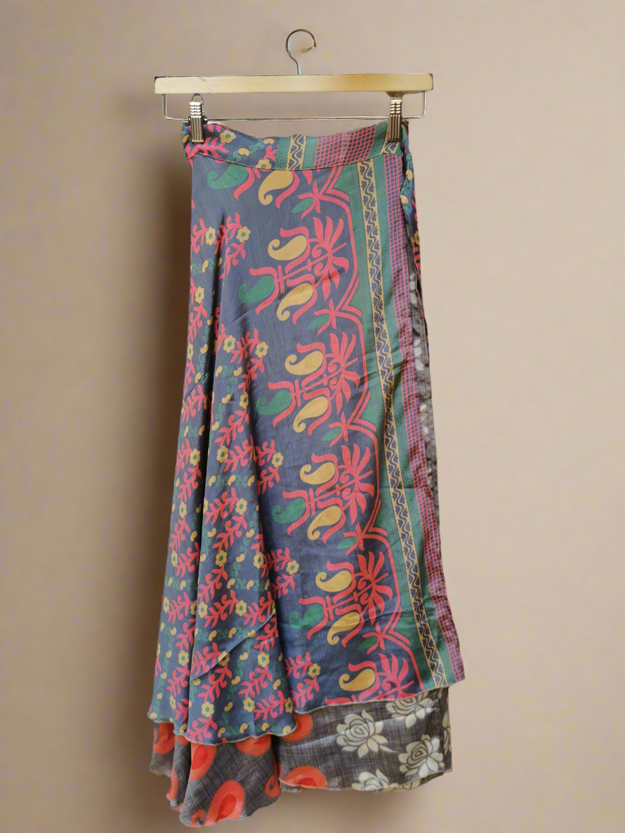 Wrap Silk Skirt