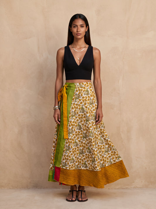 Multi-Wrap Skirt & Dress| Golden Peacock