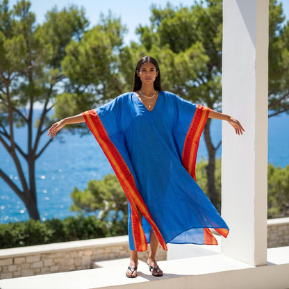 Nila Silk Kaftan Dress