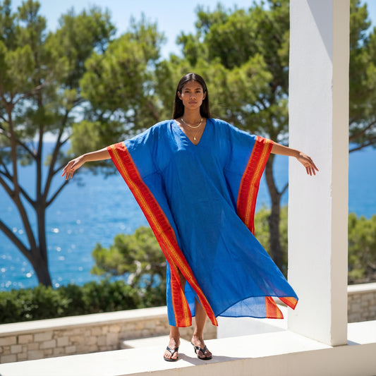 Nila Silk Kaftan Dress