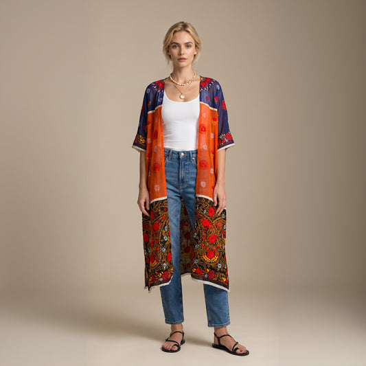 Anya Hand Embroidered Kimono