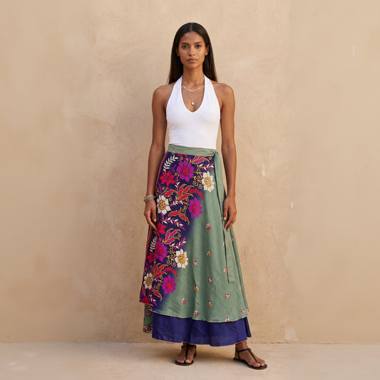 Multi-Wrap Skirt & Dress| Flowers Bouquet