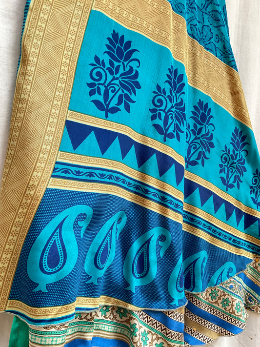Multi-Wrap Skirt & Dress|Blue Lotus