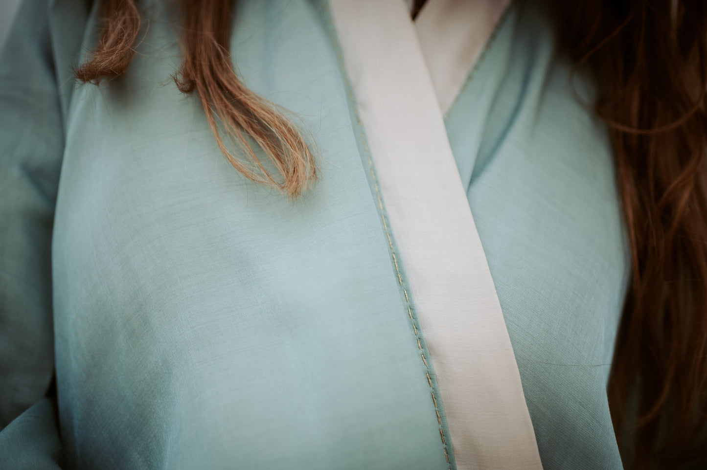 Sekhmt Goddess lotus Embroidered Kimono