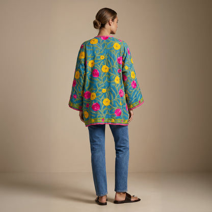 The Artisan Cardigan| Turquoise