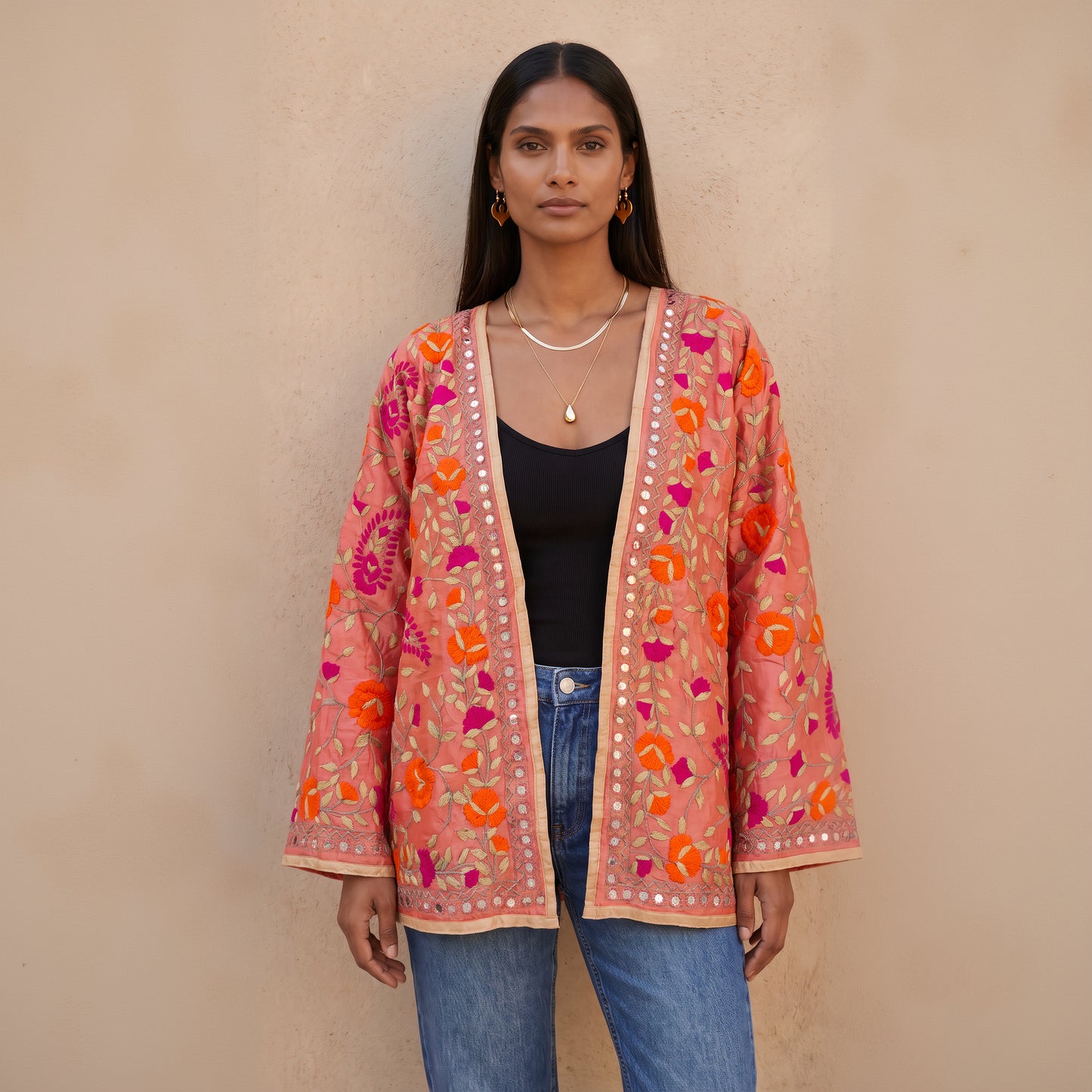 The Artisan Cardigan| Silk Peach
