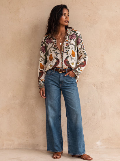 The Artisan Botanical Cotton Shirt