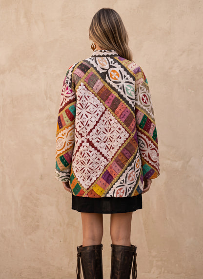 The Kaleidoscopic Cut-Work Jacket