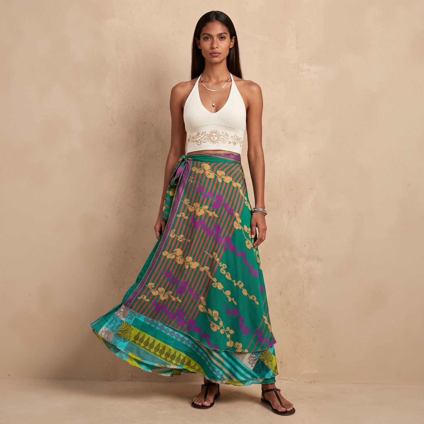 Multi-Wrap Skirt & Dress| Greens